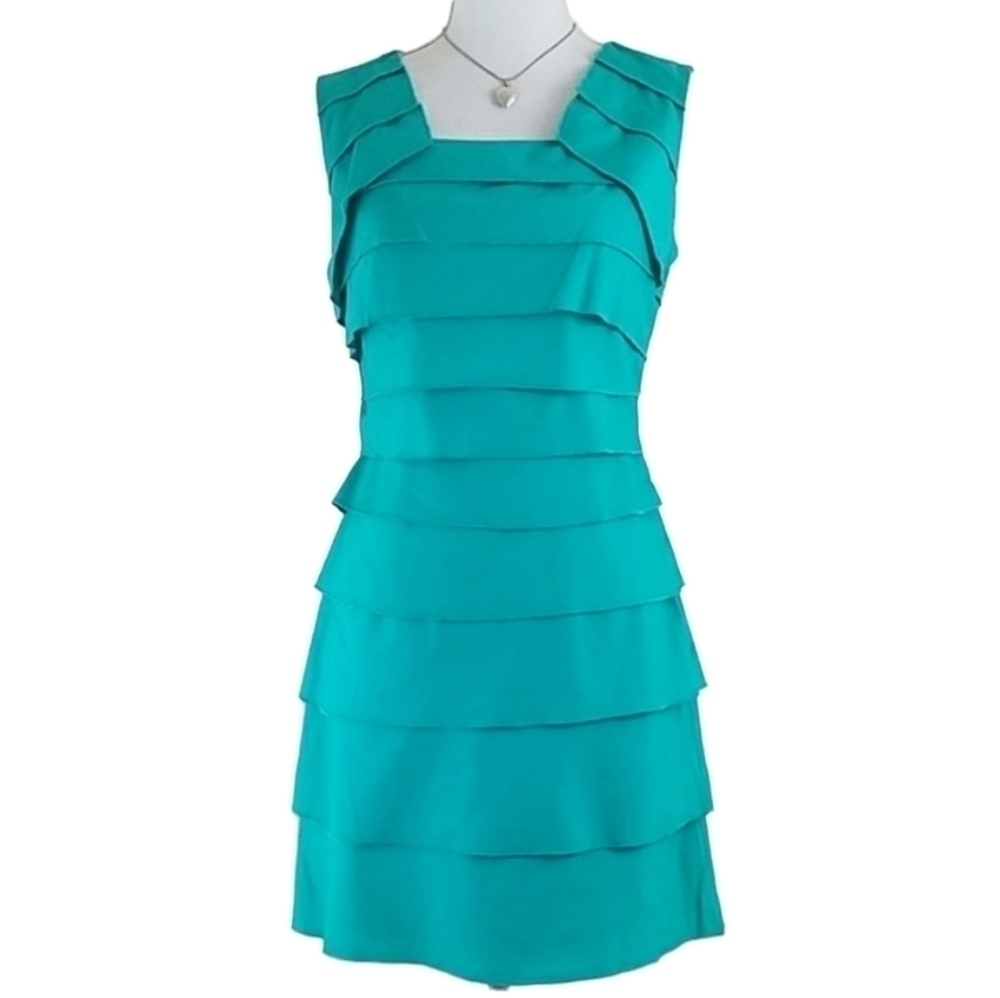 Max and Cleo~Size 4~Green Topaz Career Dress NWT.